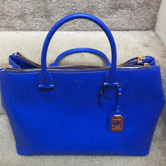 ralph lauren blue tote